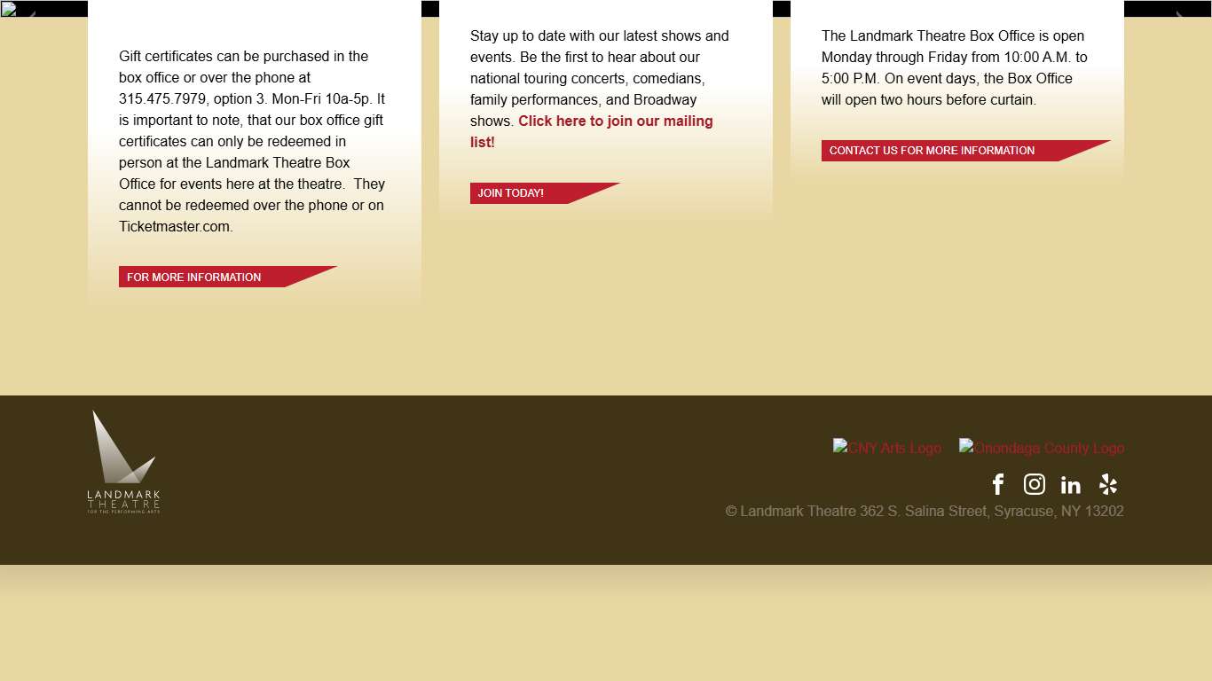 Home - Landmark Theatre