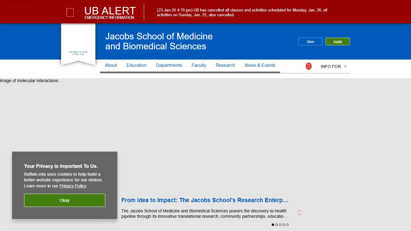 Jacobs School of Medicine and Biomedical Sciences - University at Buffalo